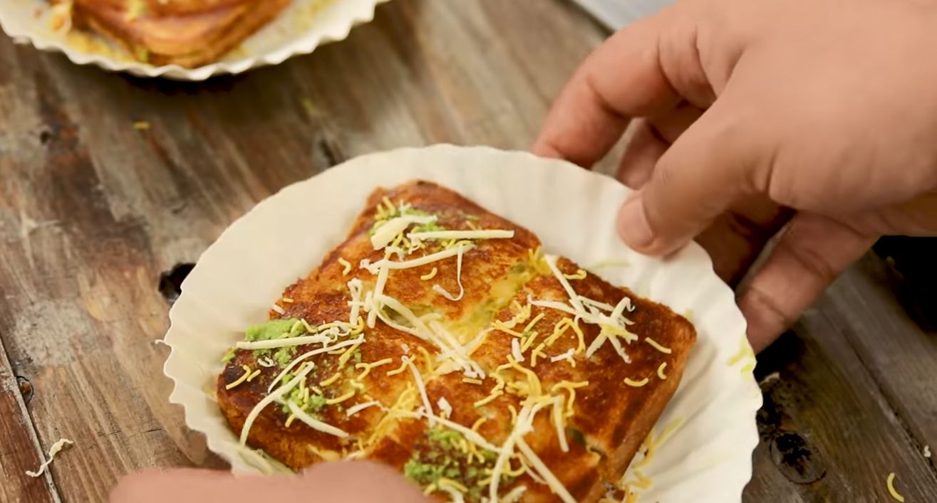 Bombay Masala Toast Aloo Sandwich