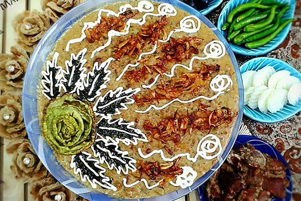 دستور پخت آش سنتی خیار چنبر