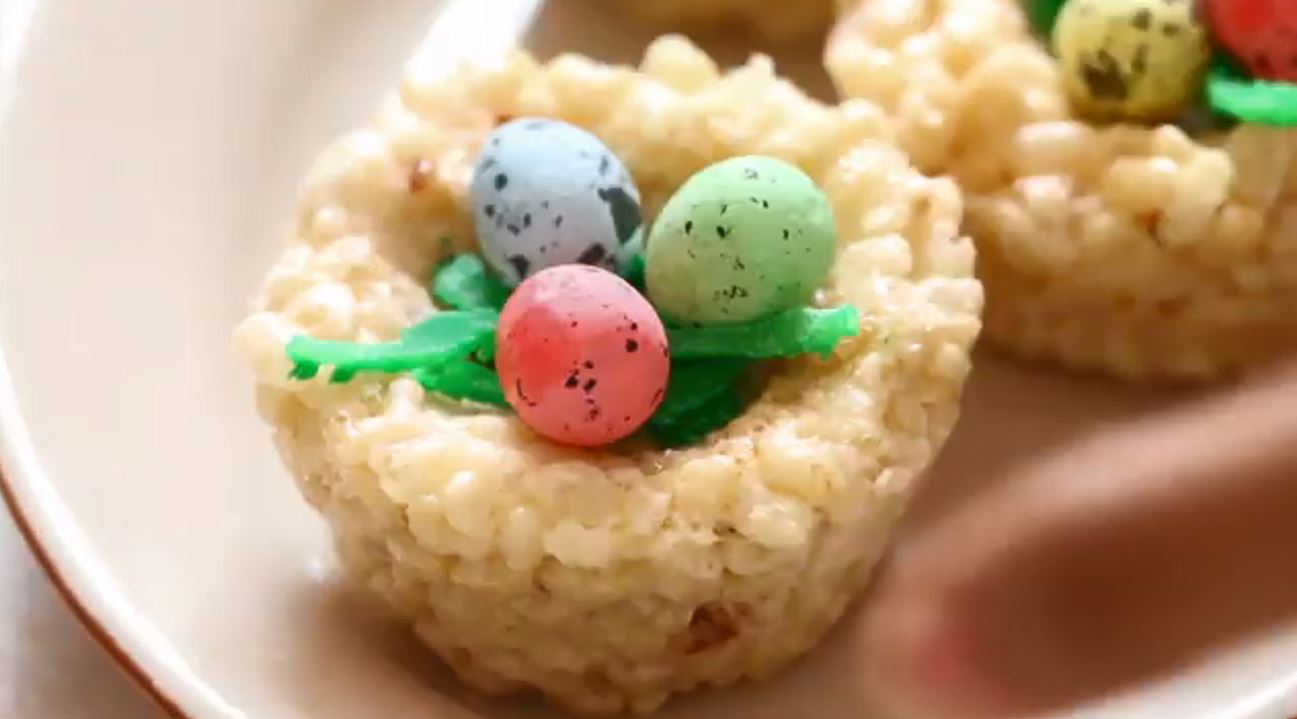Egg Nests Easter Rice Krispie Treats