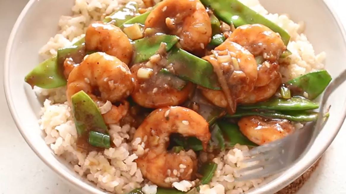 Healthy Shrimp Stir Fry With Snow Peas