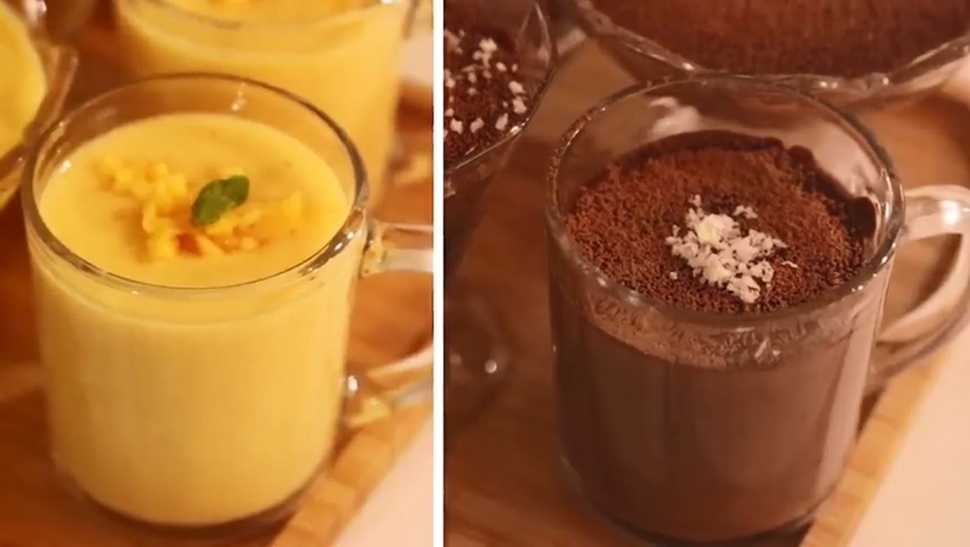 Mango Chocolate Custard Recipe NO CUSTARD
