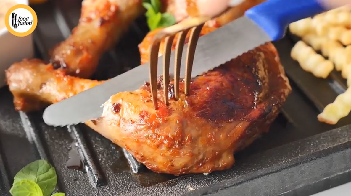 Grilled Chicken with sauces Recipe by Food